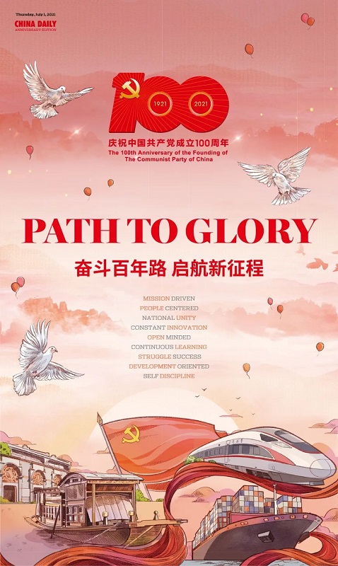 热烈祝贺中国共产党成立100周年